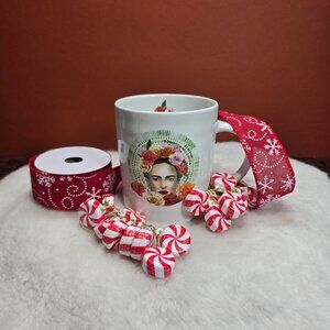 Prima Design Frida Kahlo Mug Ceramic Coffee Cup Colorful Floral 24 oz NWOT